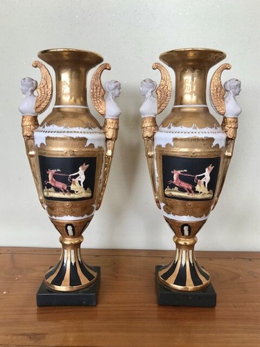 Elegante coppia vasi impero - elegante,