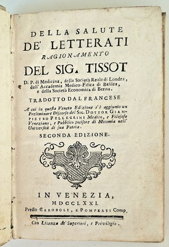 Tissot della salute de - della,